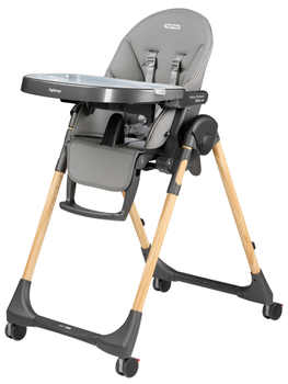 Стілець для годування Peg-Perego Prima Pappa Follow Me Amblance Ice преміум Сірий (IH01000002BL73)