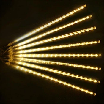 Гірлянда LED Тануть бурульки 8 штук по 50 см довжина 2,15 м теплий білий Метеоритний дощ Бурулька Палички