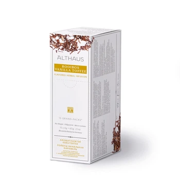 Чай Althaus Rooibos Vanilla Toffee / Ройбуш ванила тоффи Grand Packs Травяной 15*4 г.