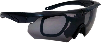 Захисні окуляри Buvele для спортивної стрільби 3 лінзи знімний адаптер-оправа (Z13.12.5.8.005)