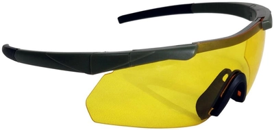 Защитные очки Buvele для спортивной стрельбы 3 линзы Оливковые (Z13.12.5.8.004)