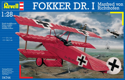 Літак 1:28 Revell Fokker Dr.I 'Richthofen' (1917 р. Німеччина) (04744)