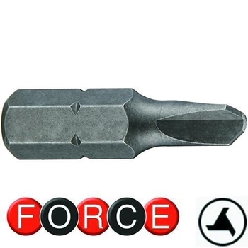 Бита FORCE 122S2504 трехлепестковая №4,1/4. L=25 мм.