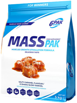 Gainer 6PAK Nutrition Mass Pak 5000 g Salty Caramel (5902811813600)