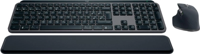Комплект беспроводной Logitech MX Keys S PLUS PALMREST + MX Master 3S Combo Graphite UA (920-011614)