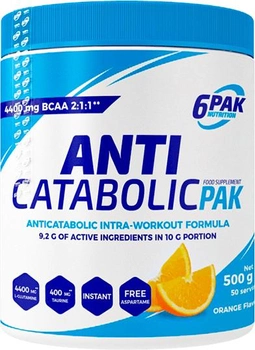 Kompleks aminokwasów 6PAK Antykatabolik Pak 500 g Pomarańcza (5906660531173)