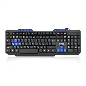 Клавіатура USB Jewel K518, (EngPyc), (435х130х21), 112 до, Чорний, Коробка