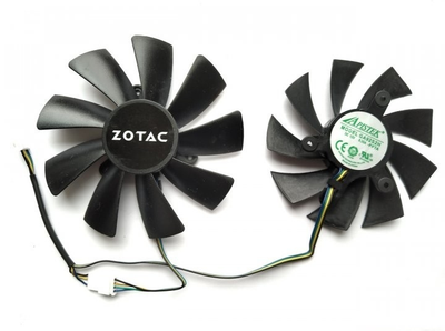Вентилятор Apistek для відеокарт Zotac Mini GA92S2H GAA8S2U (FD9015U12S FD10015H12S) комплект 2 шт.