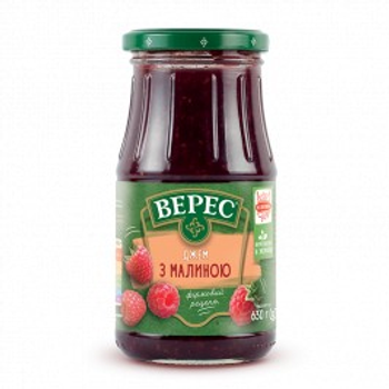 Джем Верес з малиною 630г