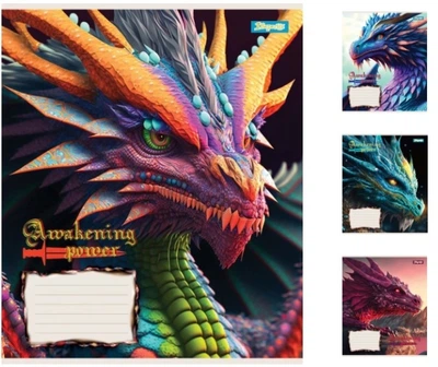 Зошити А5/12 лінія 1В Dragon, зошит учнів. 25 шт. в уп. 766281