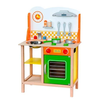 Детская кухня Viga Toys из дерева с посудой (50957FSC)
