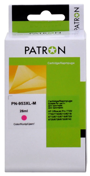 Картридж Patron совместимый с HP 953XL (F6U13AE/F6U17AE) 1600 стр, Magenta (PN-953XL-M)