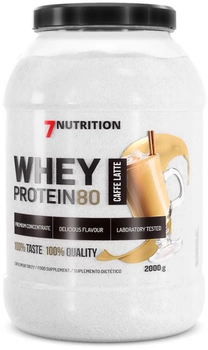 Protein 7Nutrition Whey Protein 80 2000 g Kawa z mlekiem (5907222544150)