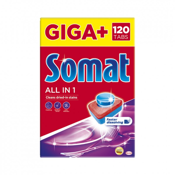 Таблетки для посудомийних машин Somat All in 1 120 шт. (9000101535297 89672)