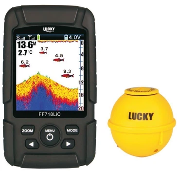 Эхолот беспроводной Lucky FF718LiC-WLA, дисплей 2.8", для удачной рыбалки