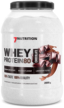 Białko 7Nutrition Whey Protein 80 2000 g Jar Chocolate (5907222544365)