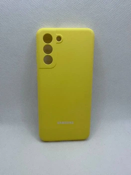 Чехол Silicone Cover Full для Samsung Galaxy S21 Желтый