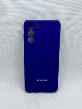 Чехол Silicone Cover Full для Samsung Galaxy S21 Фиолетово-синий