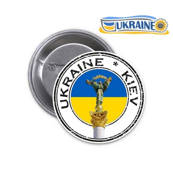 Значок Ukraine UA Украина Патриотический #60 Kiev