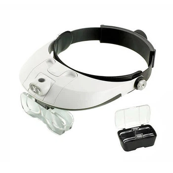 Бинокулярная лупа Magnifier 81001-G LED 1x - 6x, бинокулярные очки, бинокуляр