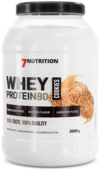 Białko 7Nutrition Whey Protein 80 2000 g Cookies (5907222544204)