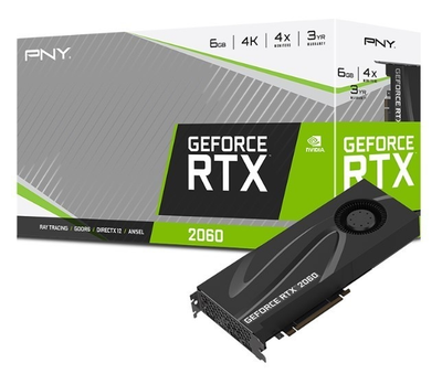 PNY GeForce RTX 2060 6GB Blower (VCG20606BLMPB) Refurbished