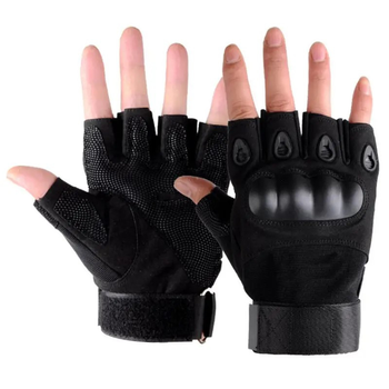 Захисні рукавички похідні армійські мисливські FQ16S007 Чорний L (Kali)