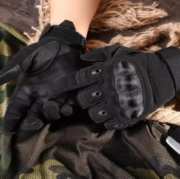 Перчатки защитные на липучке FQ20T001 Черный L (Kali)