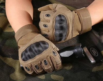 Перчатки защитные на липучке FQ20T001 Песочный М (Kali)