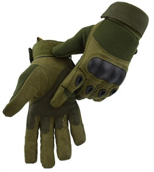 Повнопалі рукавички похідні армійські мисливські захисні FQ16S007 Оливковий M (Kali)