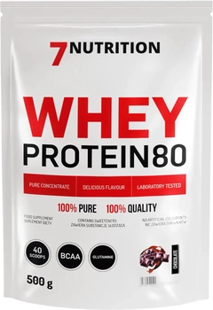 Białko 7Nutrition Whey Protein 80 500 g Chocolate (5907222544594)