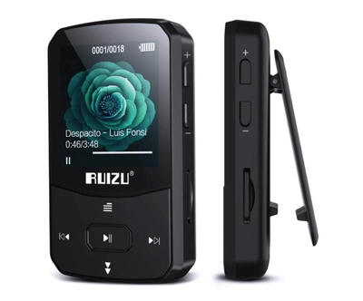 MP3 плеер Ruizu X52 Bluetooth Hi-Fi 16Gb с клипсой