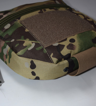 Напашник сумка, паховий підсумок тактичний утилітарний з кріпленням до плитоноски на велкро Мультикам