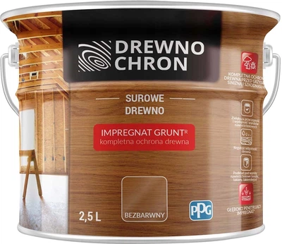 Ґрунтовка глибокопроникна Drewnochron Impregnat Grunt R для дерева 2.5 л Безбарвна (DN-353403)
