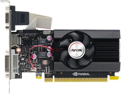 Видеокарта AFOX PCI-Ex GeForce GT710 4GB GDDR3 (64bit) (954/1333) (DVI-D, VGA, HDMI) (AF710-4096D3L7-V1)