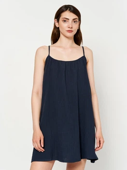 Платье короткое летнее женское Outhorn Dress F031 OTHSS23TDREF031-31S L Синее (5904698136872)