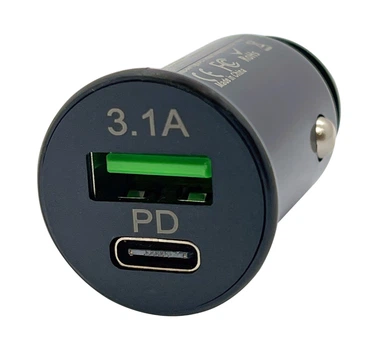 Автомобильное зарядное устройство XON UniLink Type-C 15W (PD15) + 5V/3.1A Black (CU00AC31AB 3395)