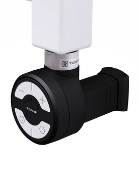 Електричний тен для рушникосушки Terma MOA 400W Black з маскувальним елементом WEMOA04T905M