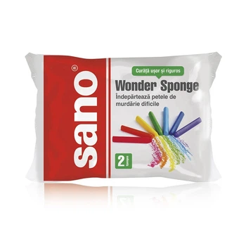 Меламиновые губки для уборки Sano Wonder 2 шт (7290102991570)