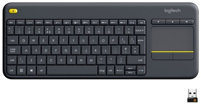 Клавіатура бездротова Logitech Touch K400 Plus Black (920-007145)