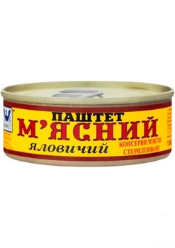 Паштет мясной говяжий "Онисс" 240г (134275)