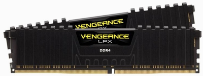 Оперативна пам'ять Corsair DDR4-2666 16384MB PC4-21300 (Kit of 2x8192) Vengeance LPX Black (CMK16GX4M2A2666C16)