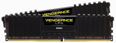 Оперативна пам'ять Corsair DDR4-3000 16384MB PC4-24000 (Kit of 2x8192) Vengeance LPX Black (CMK16GX4M2B3000C15)