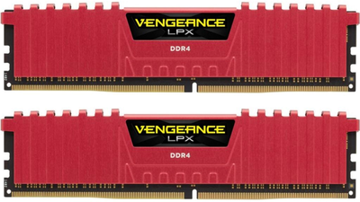 Оперативна пам'ять Corsair DDR4-3200 16384MB PC4-25600 (Kit of 2x8192) Vengeance LPX Red (CMK16GX4M2B3200C16R)