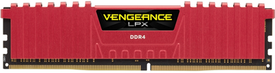 Оперативна пам'ять Corsair DDR4-2400 8192MB PC4-19200 Vengeance LPX Red (CMK8GX4M1A2400C16R)