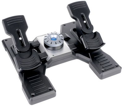 Logitech G Saitek Pro Flight Rudder Pedals PC, czarny (945-000005)