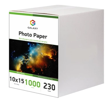 Фотопапір Galaxy 10x15 (1000л) 230г/м2 Ultra Глянець (GAL-A6UHG230-1000)