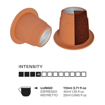 Кофе в капсуле Boseco Lungo Decaffeinato, 1 капсула Nespresso