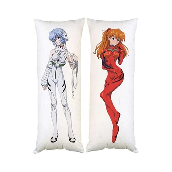 Подушка дакимакура Рей Аянами Аска Лэнгли Евангелион Evangelion декоративная подушка для обнимания 40*100см