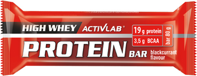 Протеїновий батончик ActivLab High Whey Protein Bar 80 г Чорна смородина (5907368879420)